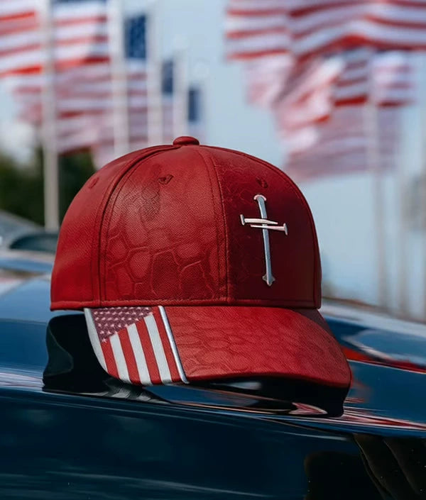 ✝️Adjustable Flexfit Jesus 3 Nail Cross Hat🎁With Free 4" Decal - BUY 3 FREE SHIPPING