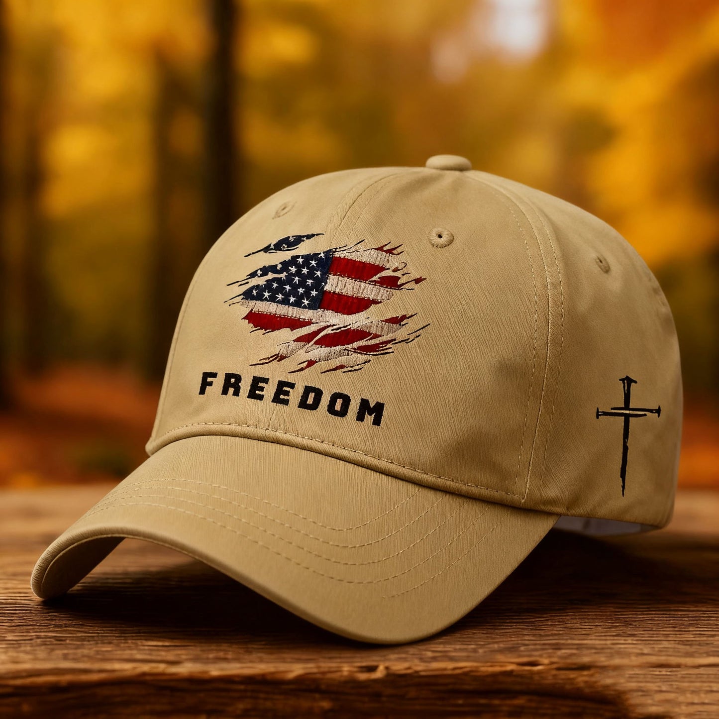 🔥LAST DAY 49% OFF - Unisex Freedom American Flag Print Baseball Cap