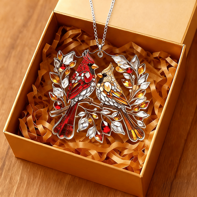 🔥LAST DAY 50% OFF -🐦 Cardinal Couple Memorial Gift❤️