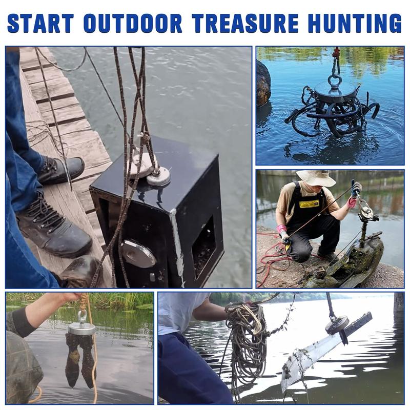 Fishing Magnet: 260LBS Super Strong Neodymium Magnet for Epic Treasure Hunting 🧲