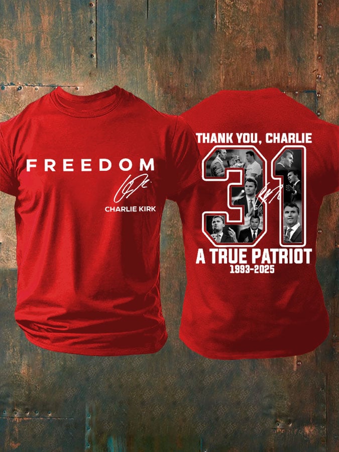 Men's Freedom Print T-Shirt