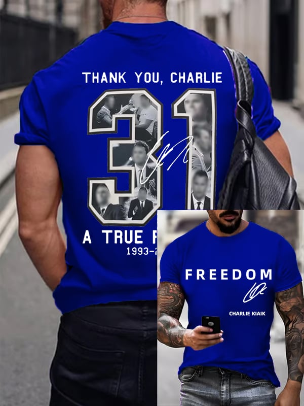 Men's Commemorative Liberty Signature 31 Print T-shirt