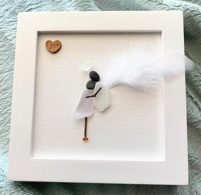 2025💘Memorial Gift Sorry for your loss Gift Sea Glass Art Sympathy Gift