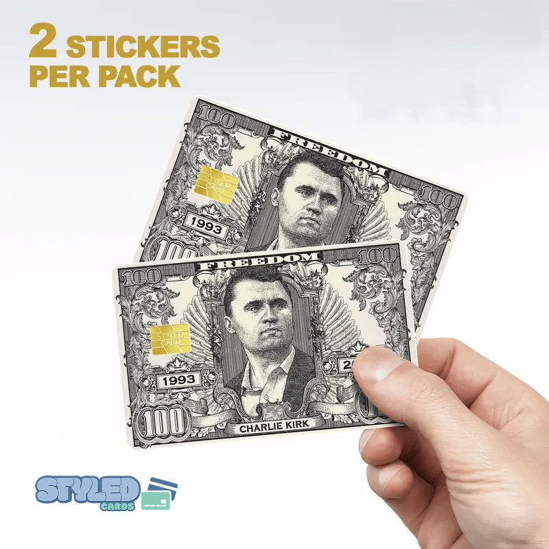 Charlie Kirk Debit Card Stickers (2 Pack)