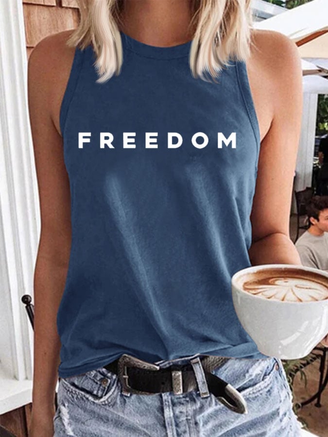 Women's Freedom Print Vest