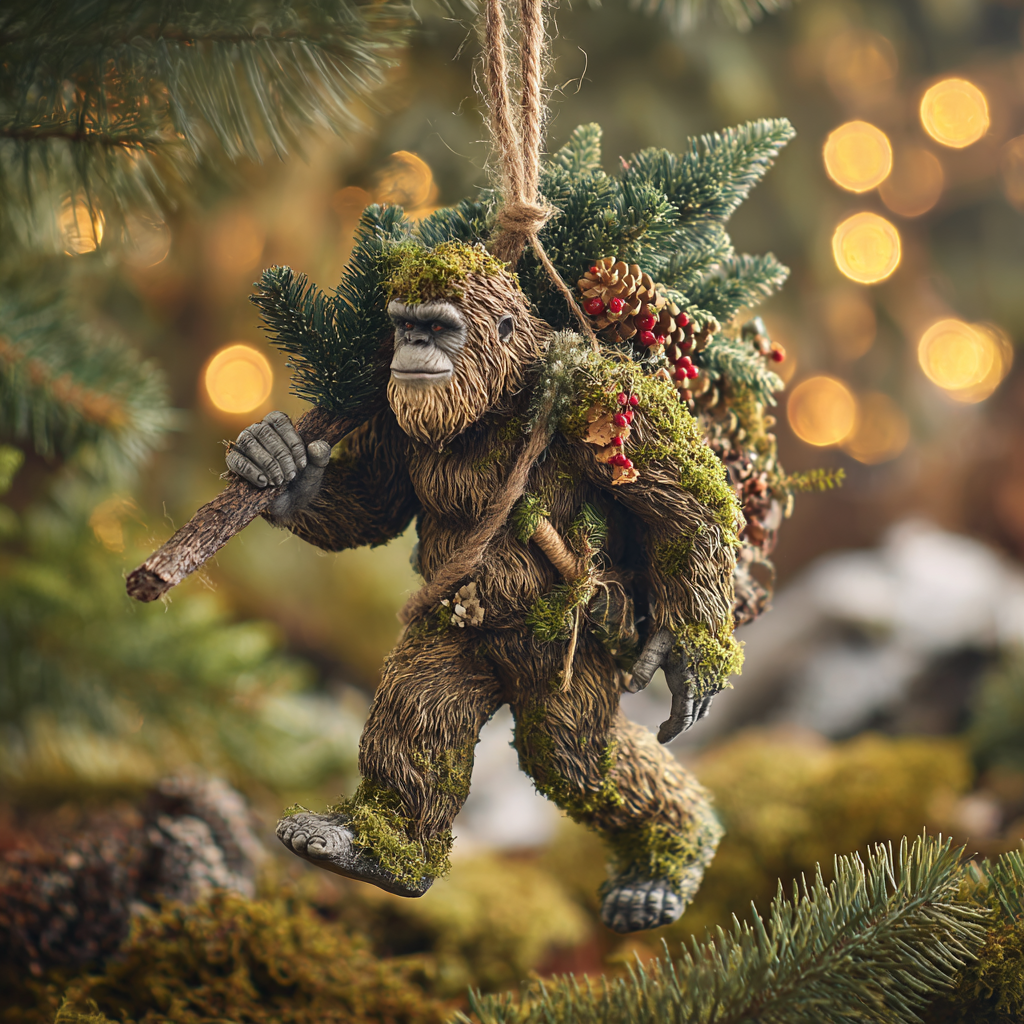 ππ£ Bigfoot Christmas Ornament β Myth Meets Holiday Magic π