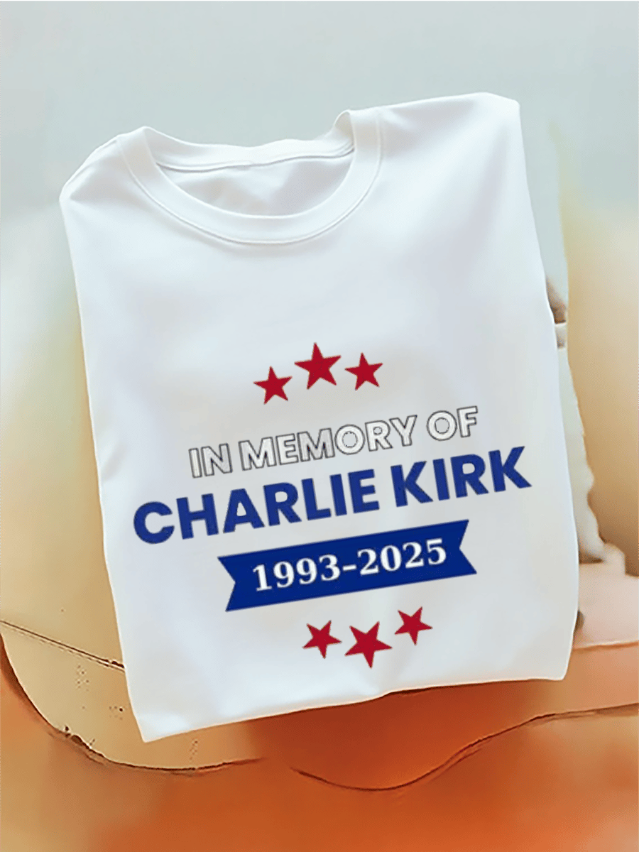 In Memory Of Charlie Kirk 1993-2025 T-Shirt (100% Cotton)