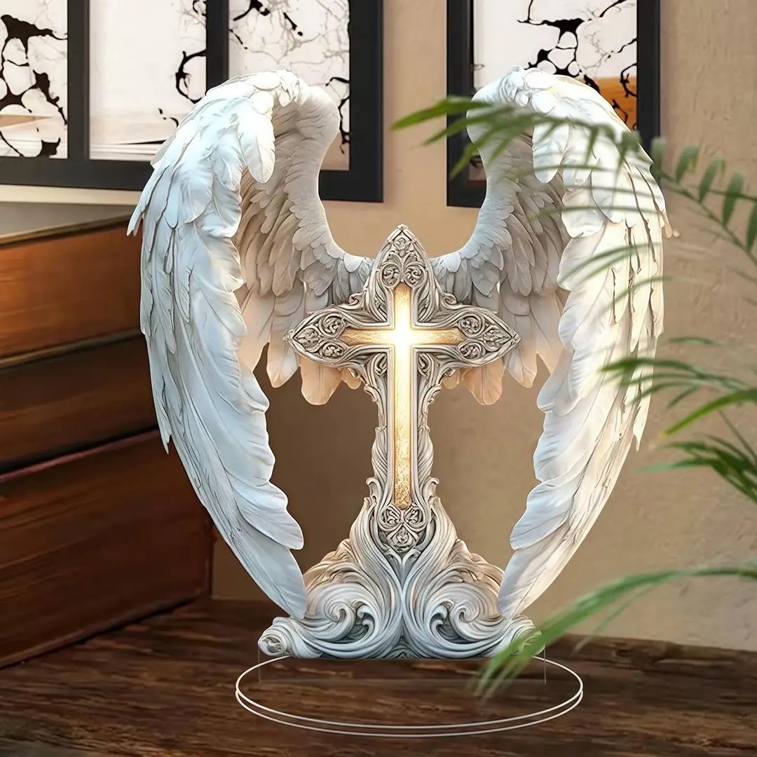 đFall Hot Sale 48% OFFâGorgeous Angel Wings Cross Decoration