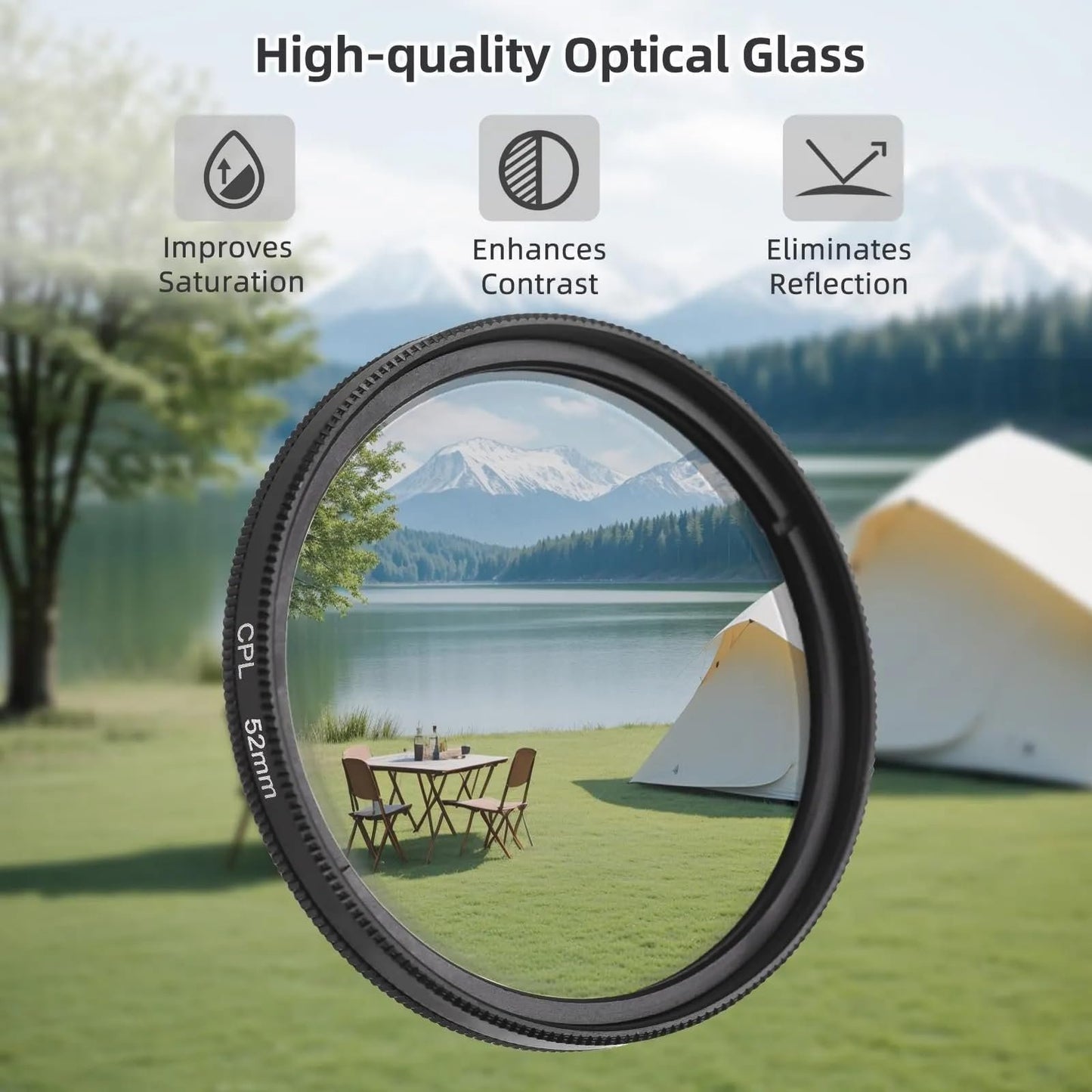 52mm CPL Polarized Lens for Smartphones