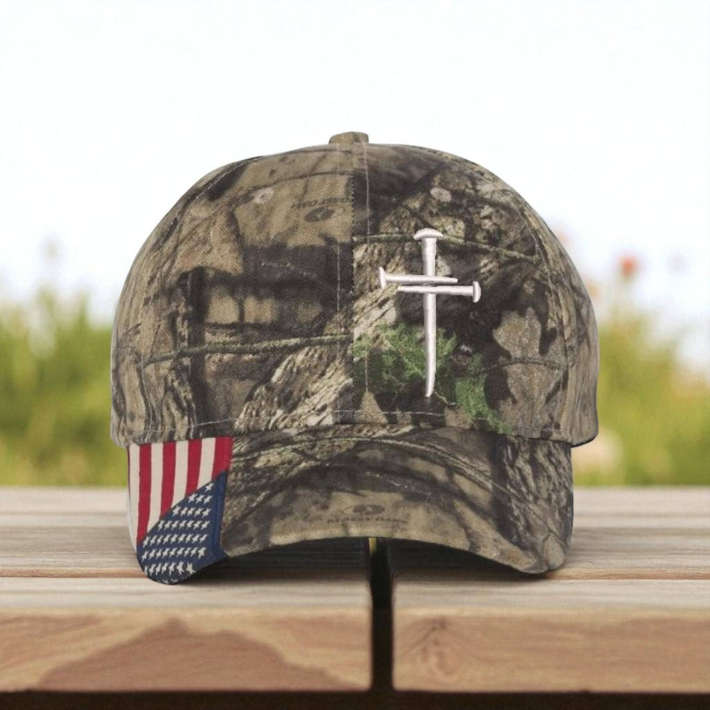 ✝️Adjustable Flexfit Jesus 3 Nail Cross Hat🎁With Free 4" Decal - BUY 3 FREE SHIPPING