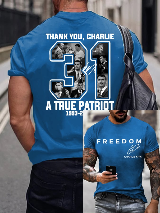 Men's Freedom Print T-Shirt
