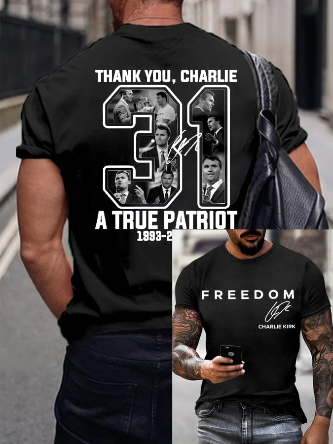 Men's Freedom Print T-Shirt