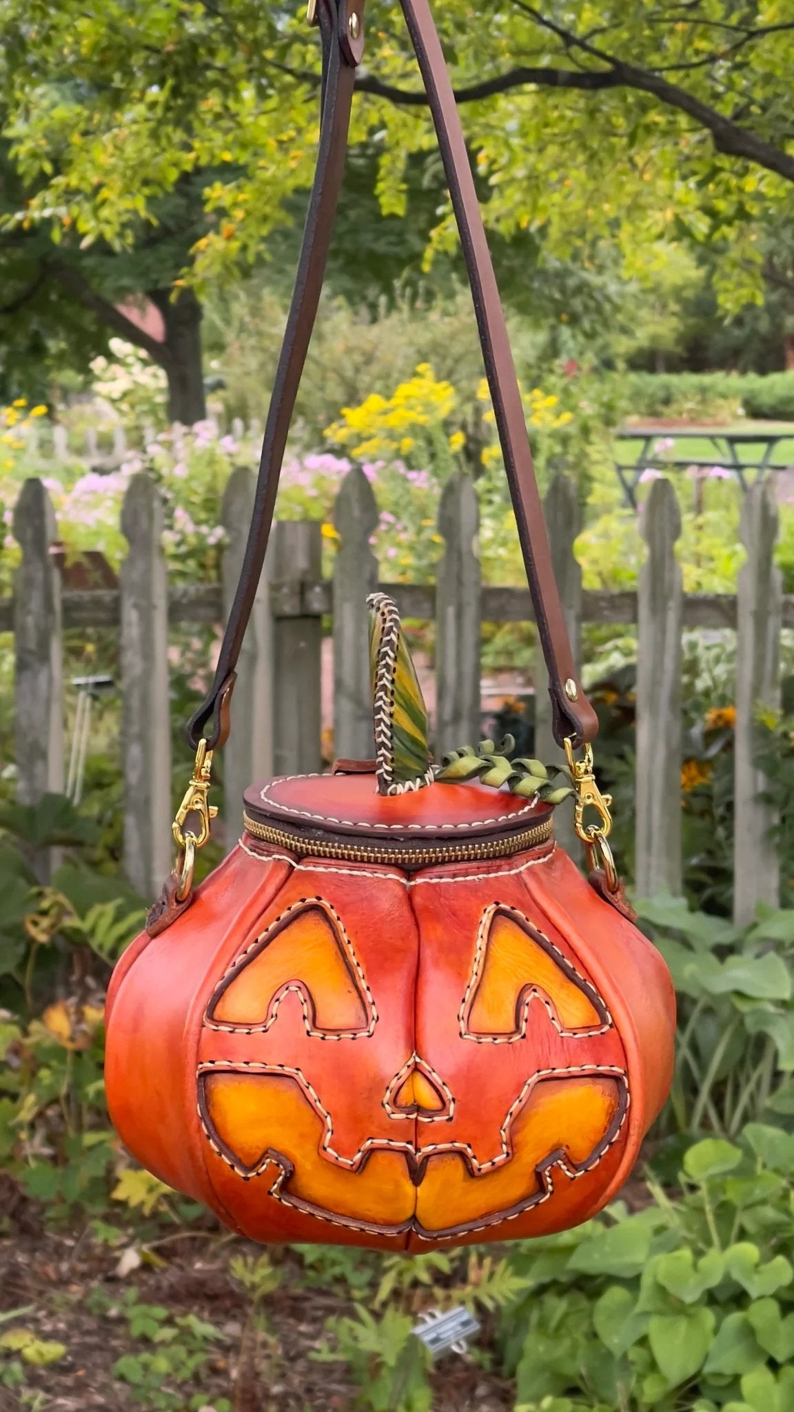 🎃The Great Purely handmade leather Pumpkin Bag(✨Same as in the video)