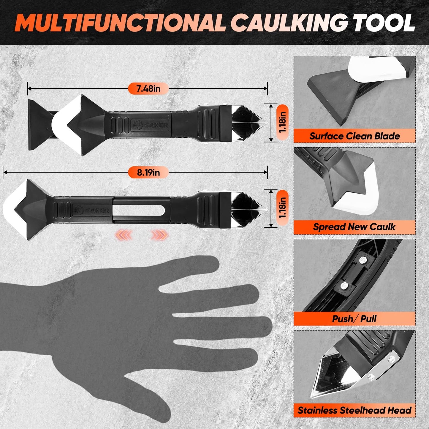 🔥LAST DAY 50% OFF🧰 3-in-1 Silicone Caulking Tool