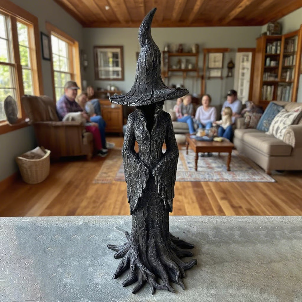 🔥LAST DAY 49% OFF - 🧙♀️💫Hand-Painted Enchanting Witch Statue: The Guardian of Your Home