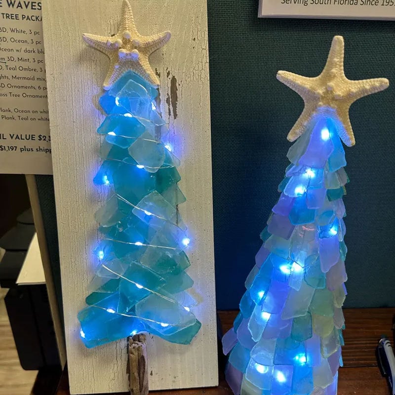Sea Glass Christmas Tree
