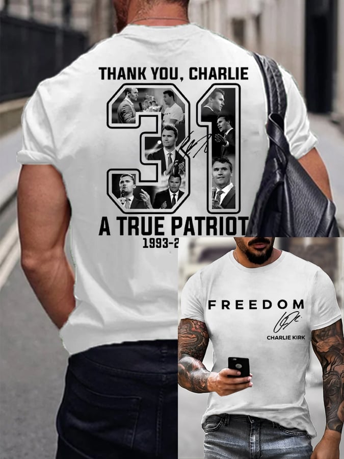 Men's Freedom Print T-Shirt