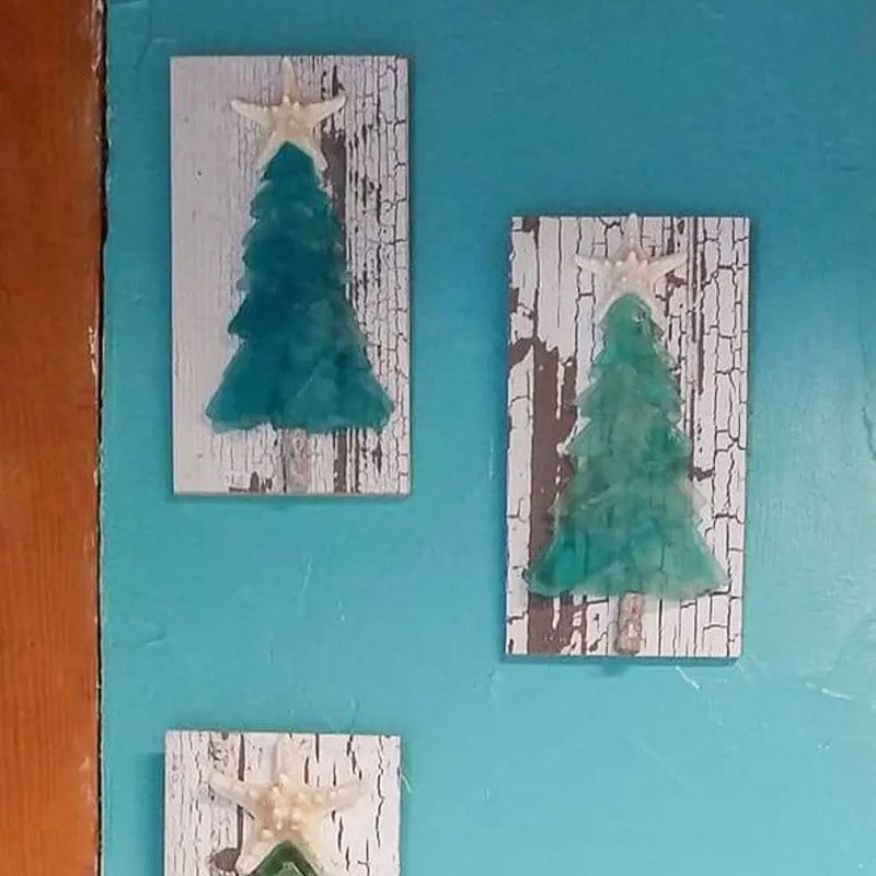 Sea Glass Christmas Tree