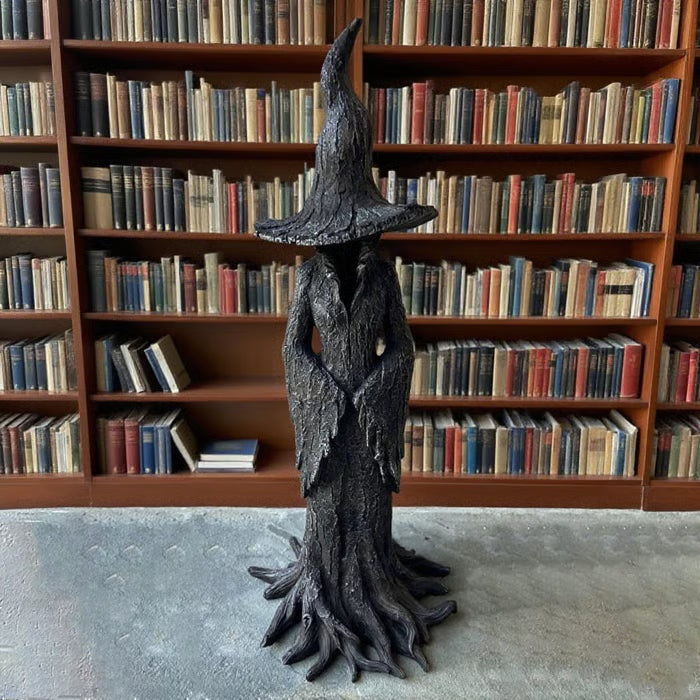 🔥LAST DAY 49% OFF - 🧙♀️💫Hand-Painted Enchanting Witch Statue: The Guardian of Your Home