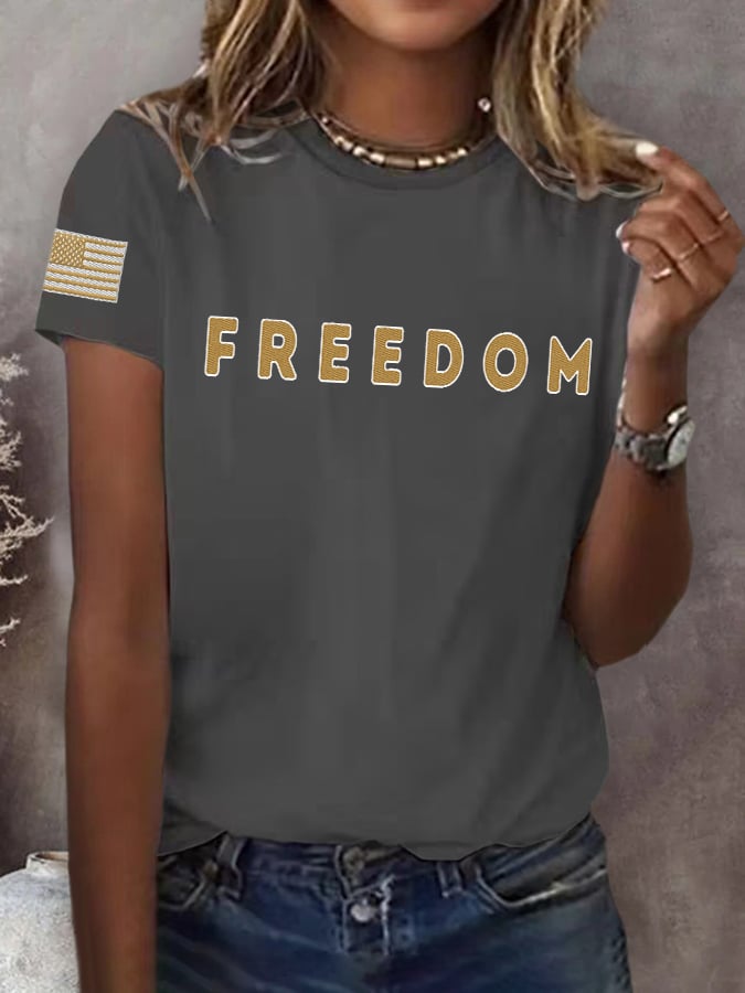 Women's Freedom Print T-shirt