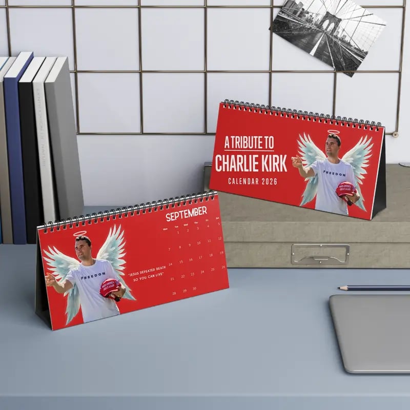 2026 Charlie Kirk Desktop Calendar(With Famous Quotes)🙏RIP Charlie Kirk🙏