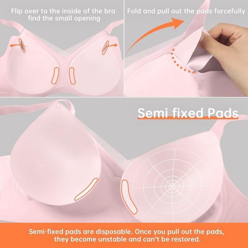 🏆Flash Sale⚡ 50K+ SOLD! Almost Gone-💥🎉Women Wireless V-Neck Mesh Bralette,Best Gifts
