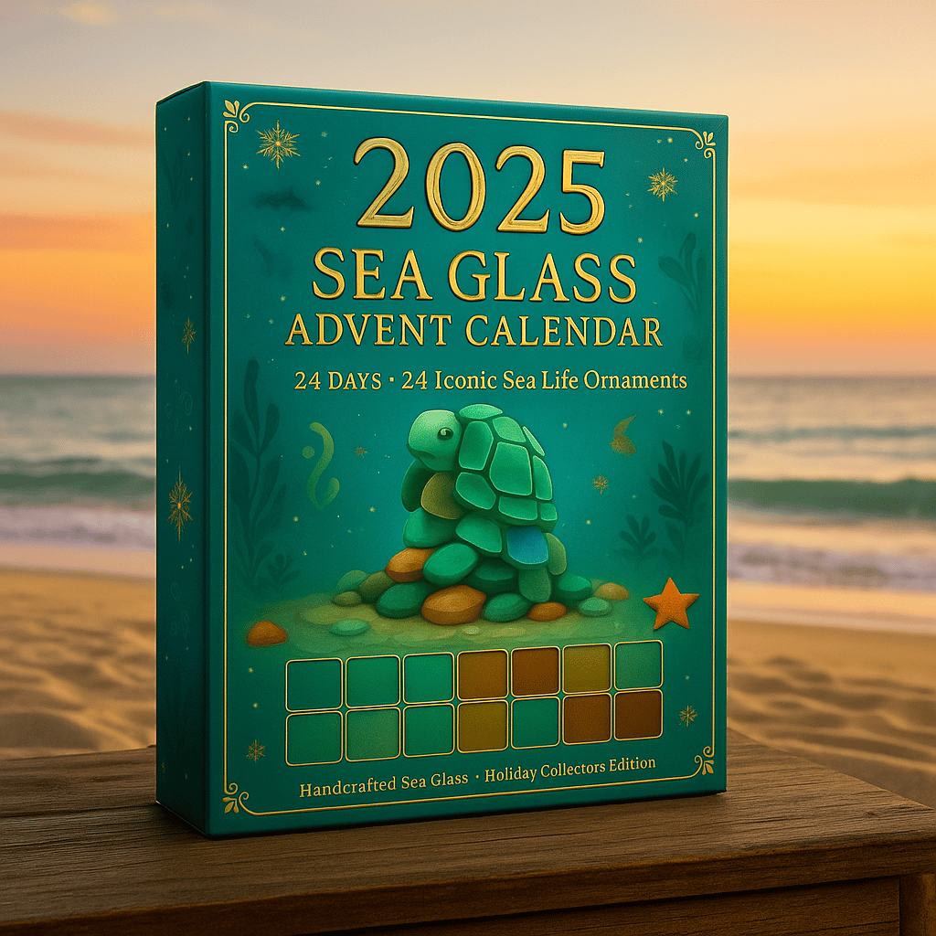🔥Limited Edition, Only 100 Sets Left! - 🌊2025 Sea Glass Advent Calendar · Ocean Treasures