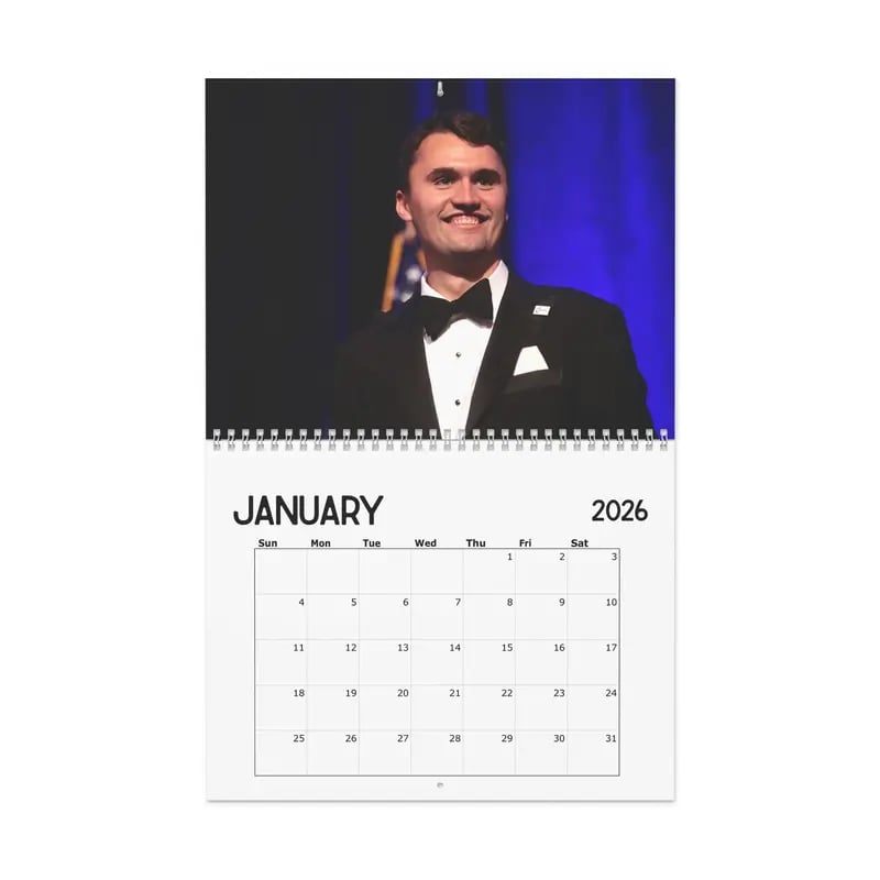 💥2026 Charlie Kirk Calendar & 🙏RIP Charlie Kirk🙏
