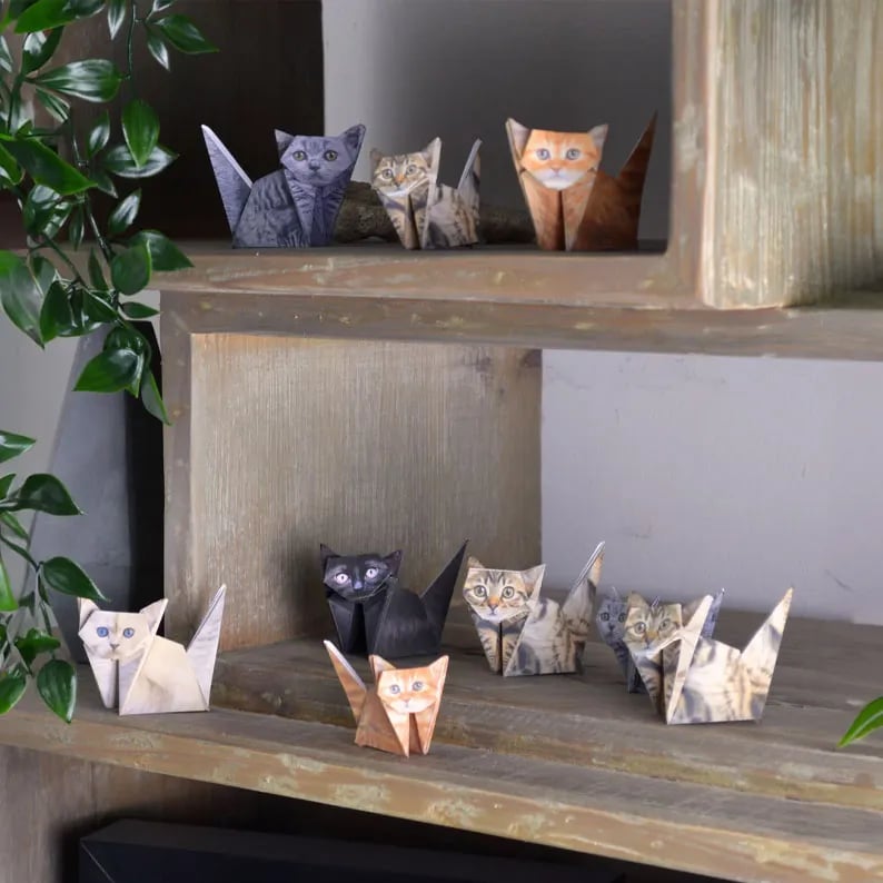 😻✨Easy DIY Paper Cats Kit | Guided Lines & Instructions Included 🎁Buy More Save More