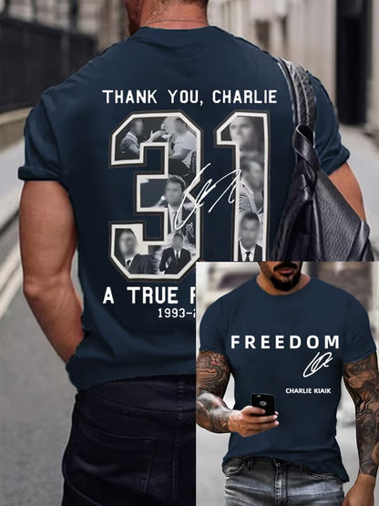 Men's  Commemorative Liberty Signature 31 Print T-shirt