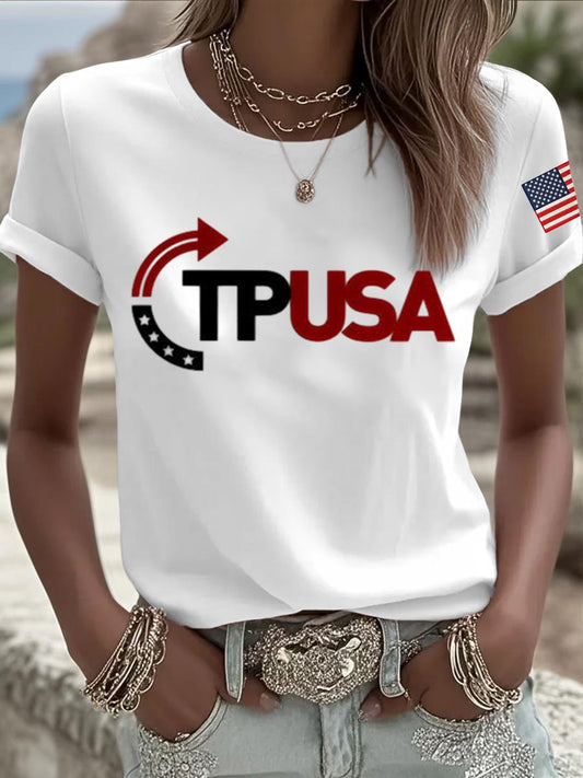 Women's Turning Point USA Printed Short-Sleeved T-Shirt