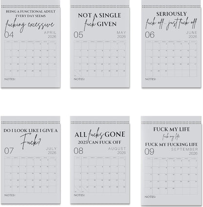 🔥LAST DAY 50% OFF - 😈🗓️The 2026 "F*ck It" Calendar - A Year of Unfiltered Liberation ✨