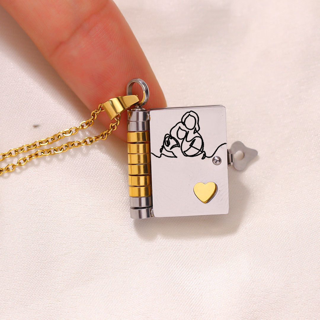 For Granddaughter - The Most Beautiful Chapter Book Necklace