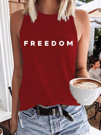 Women's Freedom Print  Vest