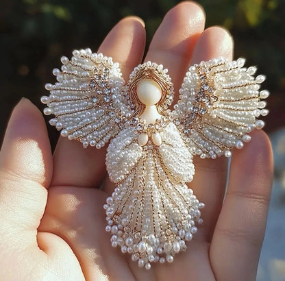 🔥LAST DAY 50% OFF - 💞Angel Pearl Brooch✨Handmade