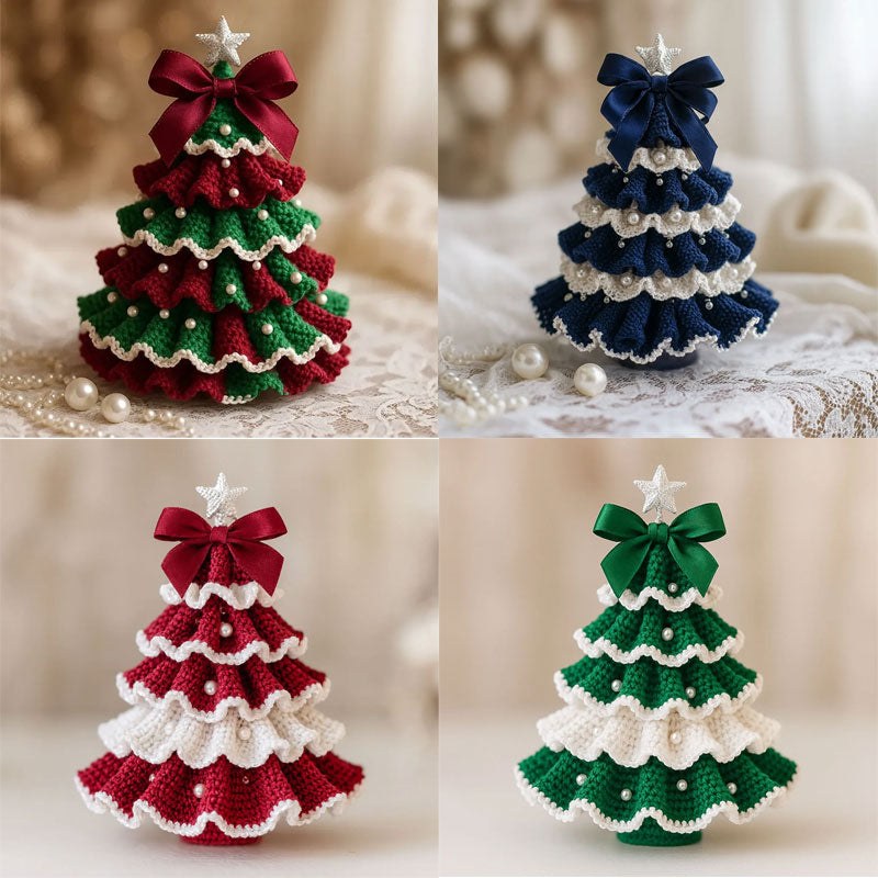DIY Crochet Christmas Tree Kit – Handmade Holiday Decoration Set