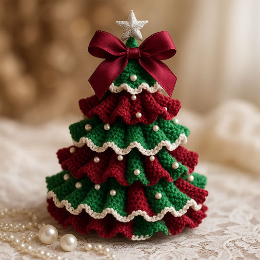 DIY Crochet Christmas Tree Kit – Handmade Holiday Decoration Set