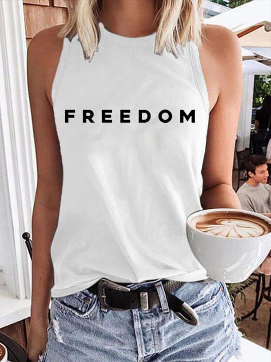 Women's Freedom Print  Vest
