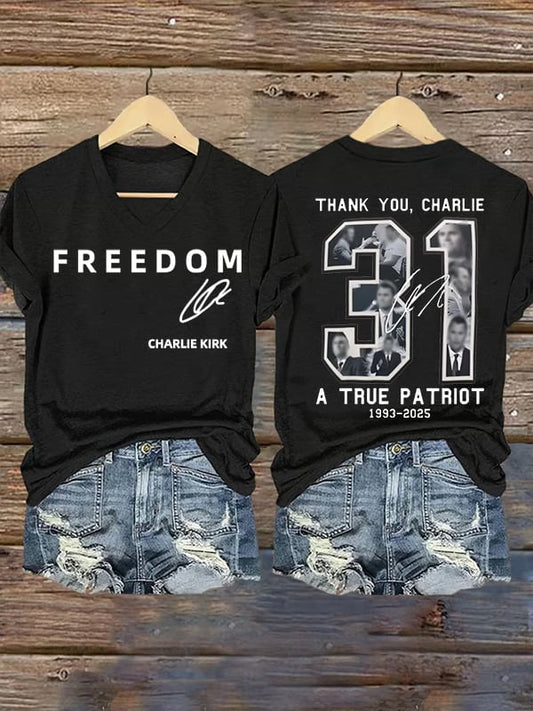 Women's  Commemorative Liberty Signature 31 Print T-shirt
