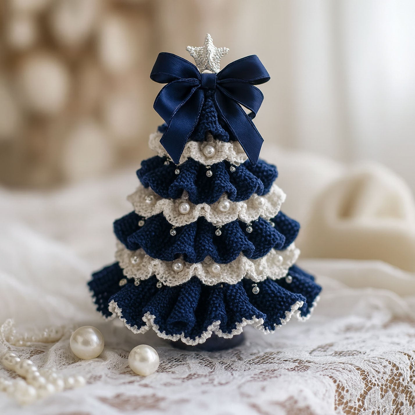 DIY Crochet Christmas Tree Kit – Handmade Holiday Decoration Set