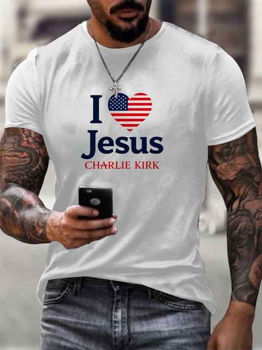 “I LOVE JESUS” CHARLIE KIRK T-Shirt