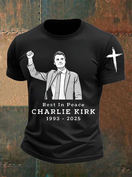Men's Printed Short-Sleeved T-Shirt