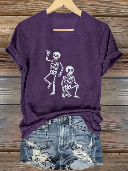 Women's Halloween FDT Printed Casual T-Shirt