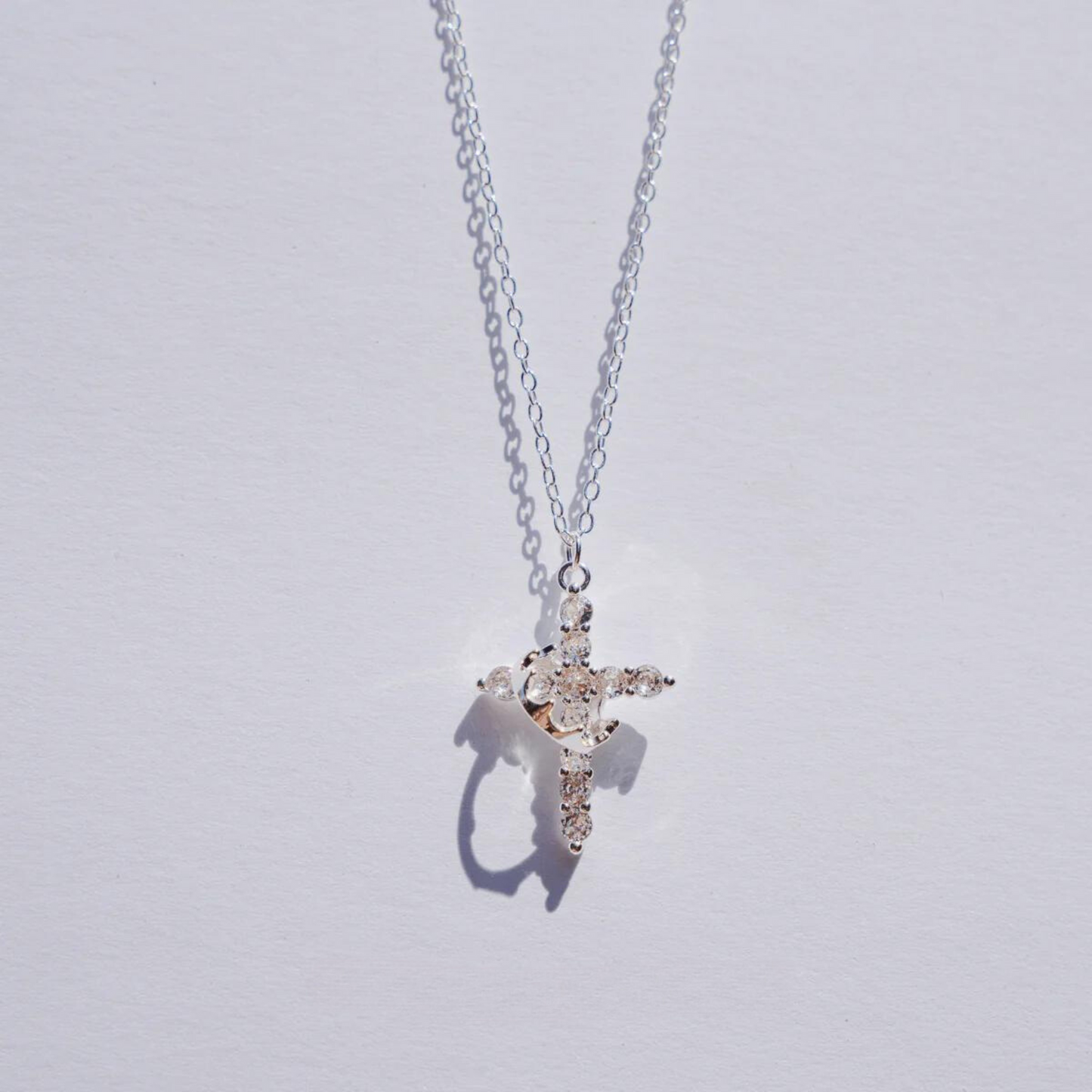 CROSS & CROWN NECKLACE