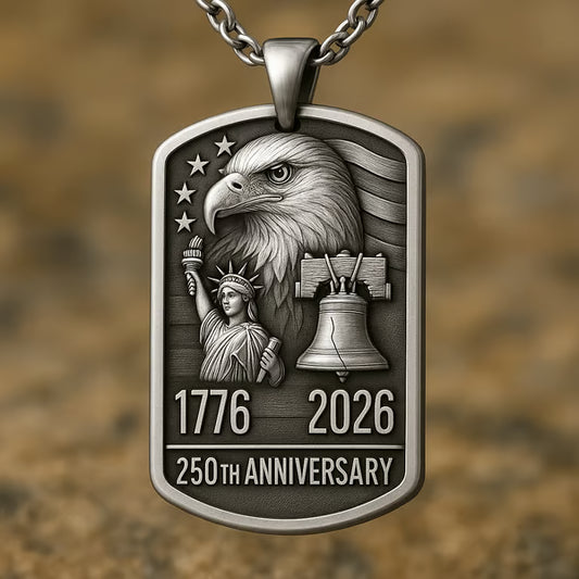 🎉 Limited Edition Liberty Dog Tag Necklace 2026 🦅Celebrate 250 Years of Freedom & Pride 🎉