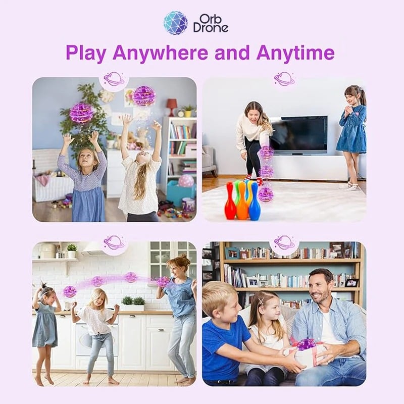 OrbDrone – 🎄Early Christmas Sale-49% OFF🎁 Flying Orb Pro Spinner Mini Drone