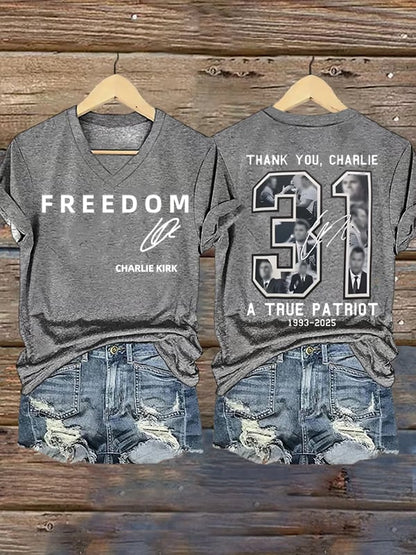Women's  Commemorative Liberty Signature 31 Print T-shirt