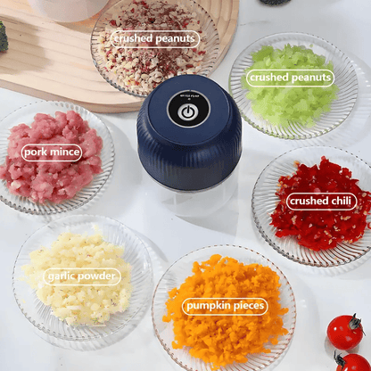 Hot Sale-Electric Mini Portable Veggie Chopper