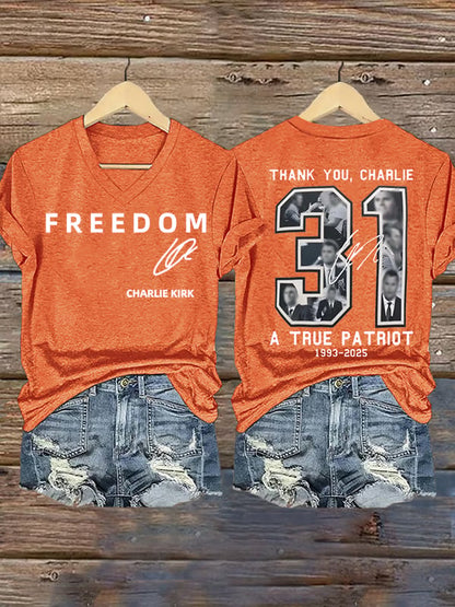 Women's  Commemorative Liberty Signature 31 Print T-shirt