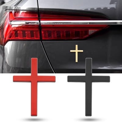 ✝️ Metal Jesus Christ Cross Badge Stickers ✞ Add 2 pairs to cart → Pay for only 1 pair!